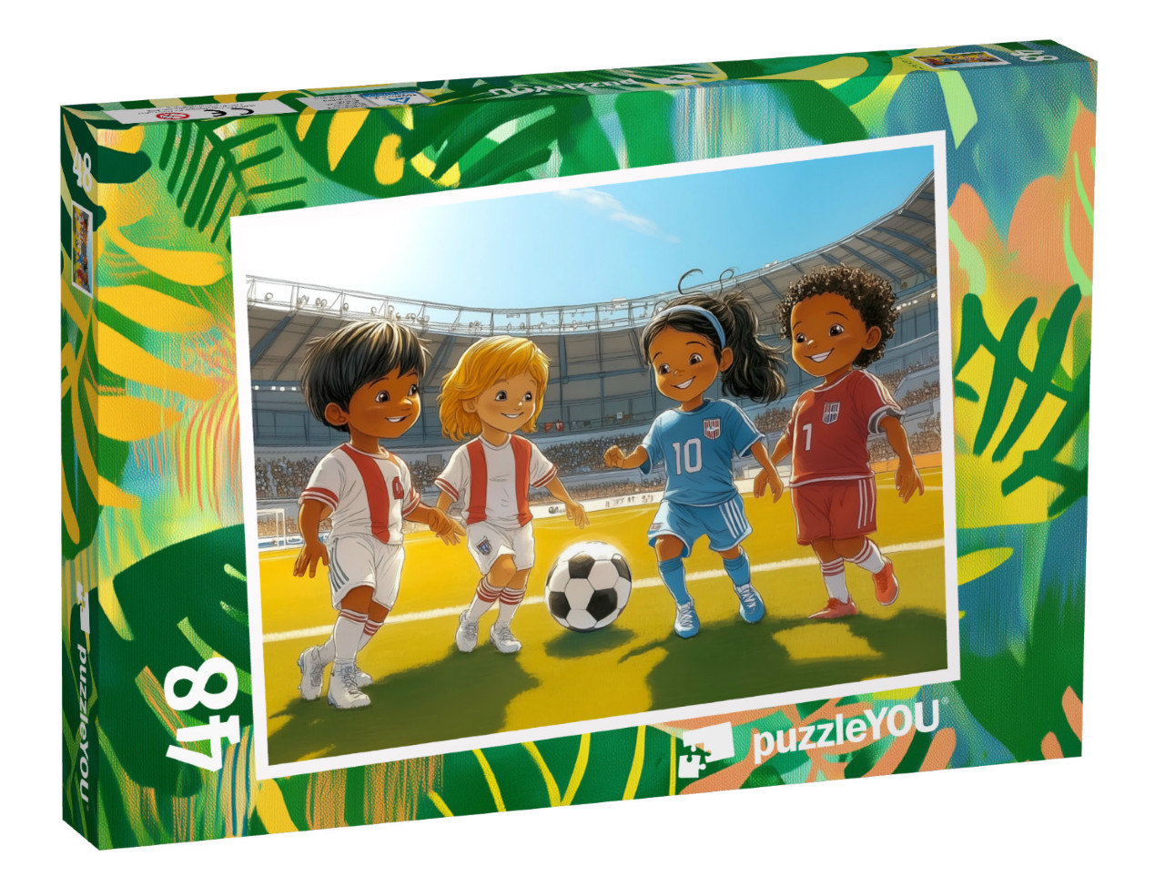 Puzzle 48 Teile „Fußballspaß mit Freunden“