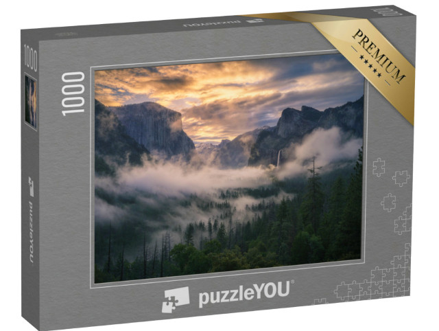 Puzzle 1000 Teile „Sonnenaufgang im Yosemite Nationalpark, Kalifornien, USA“