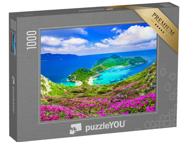 Puzzle 1000 Teile „Luftaufnahme von Porto Timoni,  Korfu“