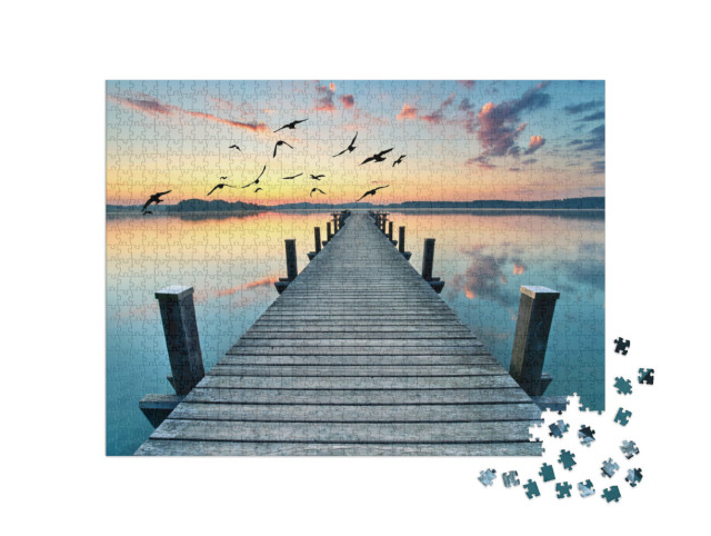 Puzzle 1000 Teile „Uferpromenade“