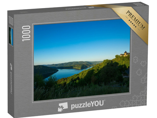 Puzzle 1000 Teile „Blick auf das Palais Waldeck am Edersee“