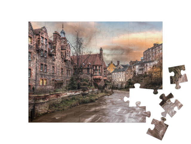 Puzzle 48 Teile „Dean Dorf in Edinburgh, Schottland“