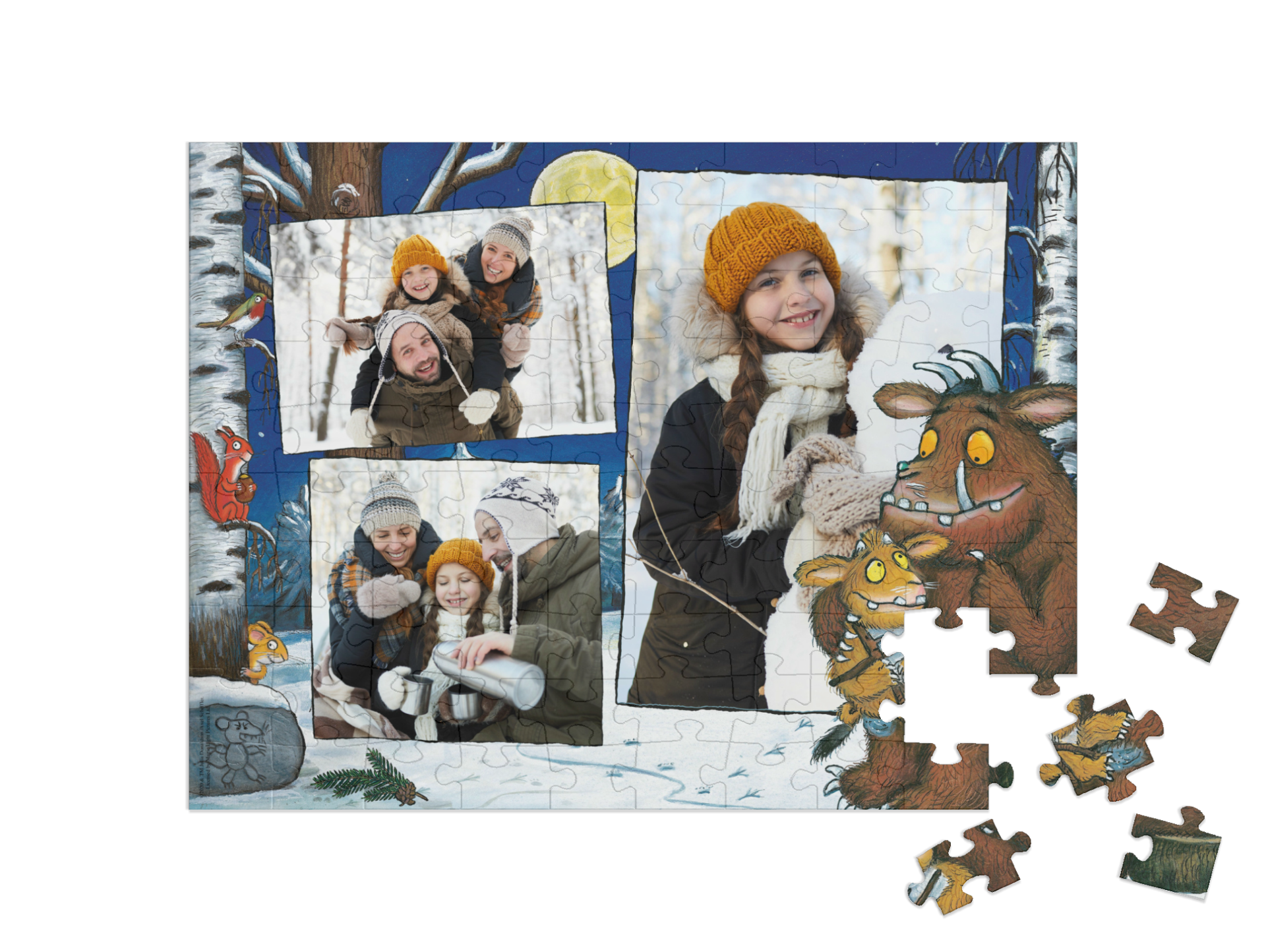 „Grüffelokind“ in Querformat Collage