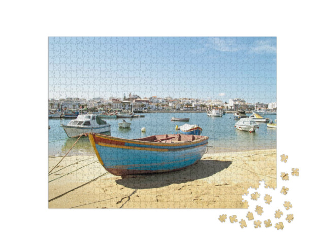 Puzzle 1000 Teile „Hafen von Lagos an der Algarve in Portugal“