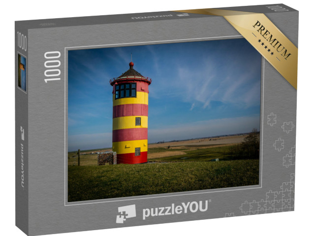 Puzzle 1000 Teile „Leuchtturm in Krummhörn bei Greetsiel in Norddeutschland“