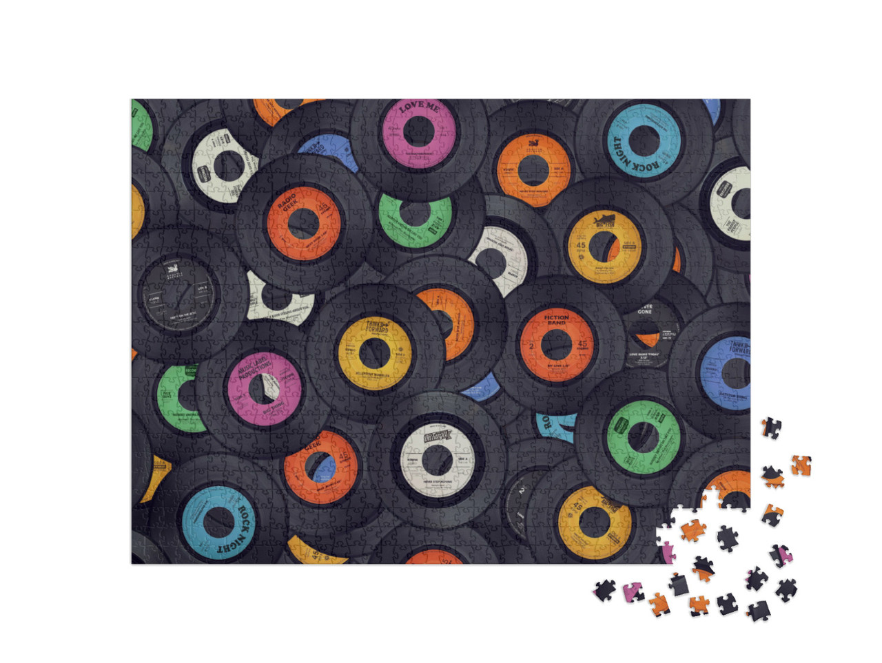 Puzzle 1000 Teile „Vinyl-Schallplatten“