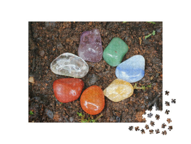 Puzzle 1000 Teile „Chakra-Steine“