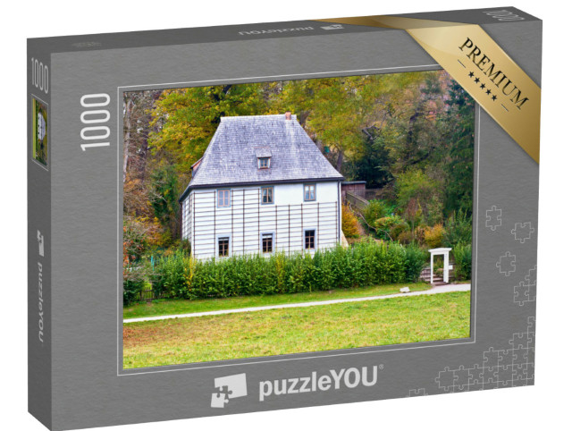 Puzzle 1000 Teile „Das Gartenhaus von Johann Wolfgang von Goethe in Weimar, Deutschland“