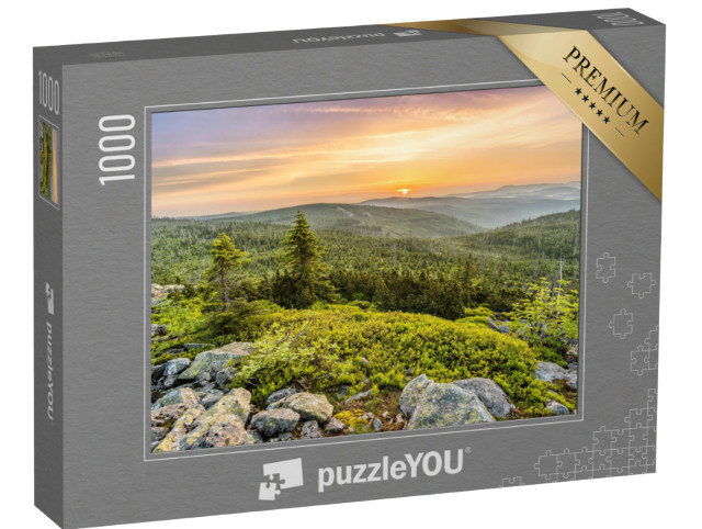 Puzzle 1000 Teile „Berggipfel des Lusen, Bayerischer Wald“