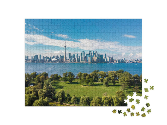 Puzzle 1000 Teile „Skyline von Toronto und Ontariosee, Kanada“