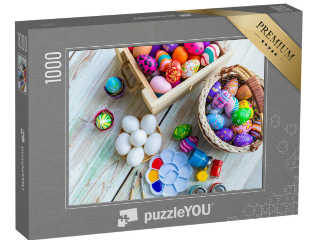 Puzzle 1000 Teile „Ostereier-Werkstatt “
