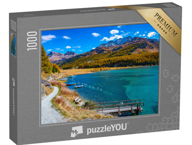 Puzzle 1000 Teile „Der See Sils Maria im Engadin“