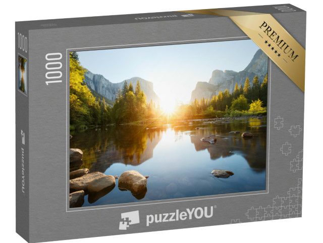 Puzzle 1000 Teile „Sonnenaufgang im Yosemite-Tal, Kalifornien, USA“