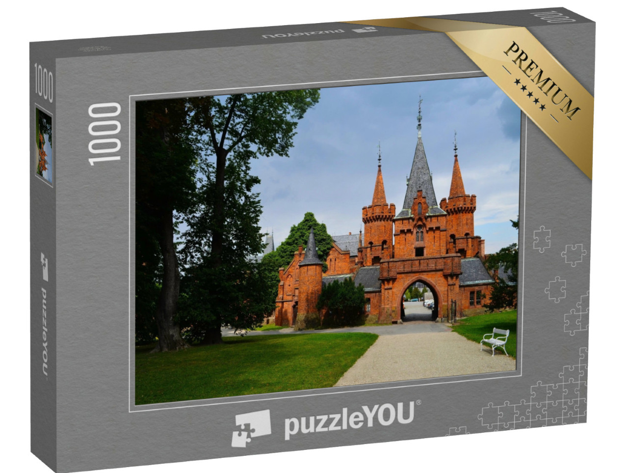 Puzzle 1000 Teile „Schloss Hradec nad Moravici in der Tschechischen Republik“