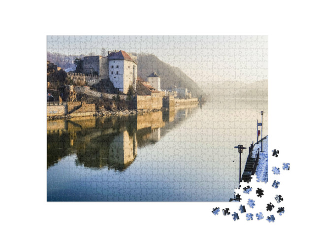 Puzzle 1000 Teile „Altstadt von Passau in Niederbayern“