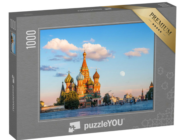 Puzzle 1000 Teile „Basilius-Kathedrale auf dem Roten Platz in Moskau“