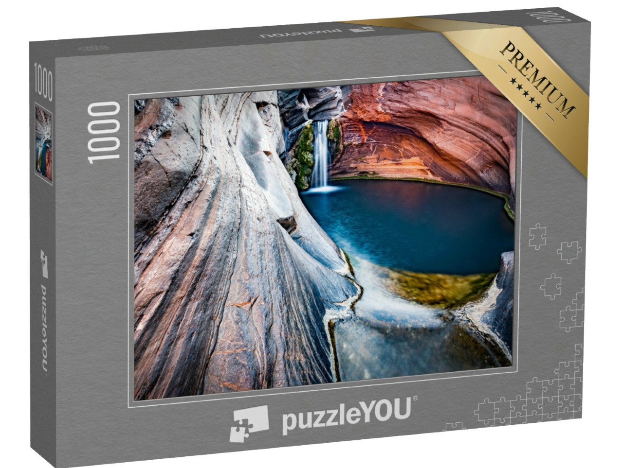 Puzzle 1000 Teile „Hamersley-Schlucht, Spa Pool, Karijini-Nationalpark, Nordwesten, Westaustralien“