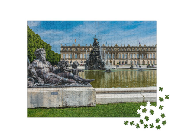 Puzzle 1000 Teile „Königliche Gebäude auf der Herreninsel, Chiemsee, Deutschland“