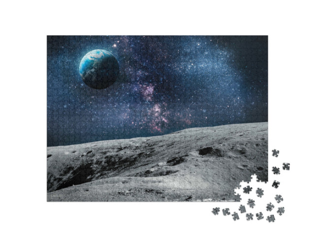 Puzzle 1000 Teile „Die Oberfläche des Mondes “