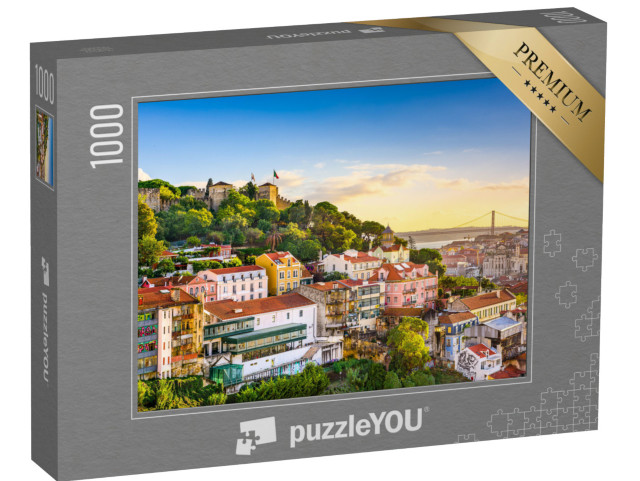 Puzzle 1000 Teile „Sao Jorge Schloss in Lissabon, Portugal“