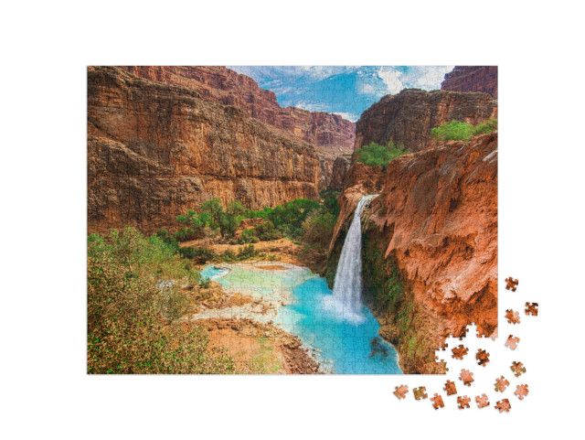 Puzzle 1000 Teile „Havasu Falls im Grand Canyon, Arizona“