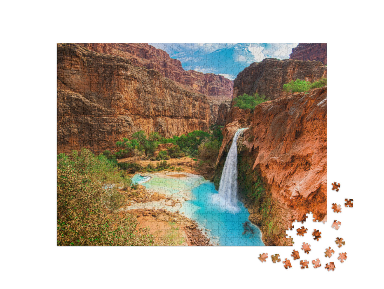 Puzzle 1000 Teile „Havasu Falls im Grand Canyon, Arizona“
