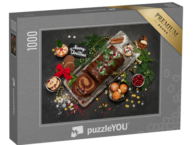 Puzzle 1000 Teile „Schokolade in der Weihnachtszeit“