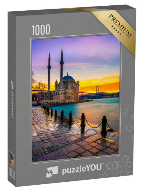 Puzzle 1000 Teile „Sonnenaufgang an der Bosporus-Brücke“