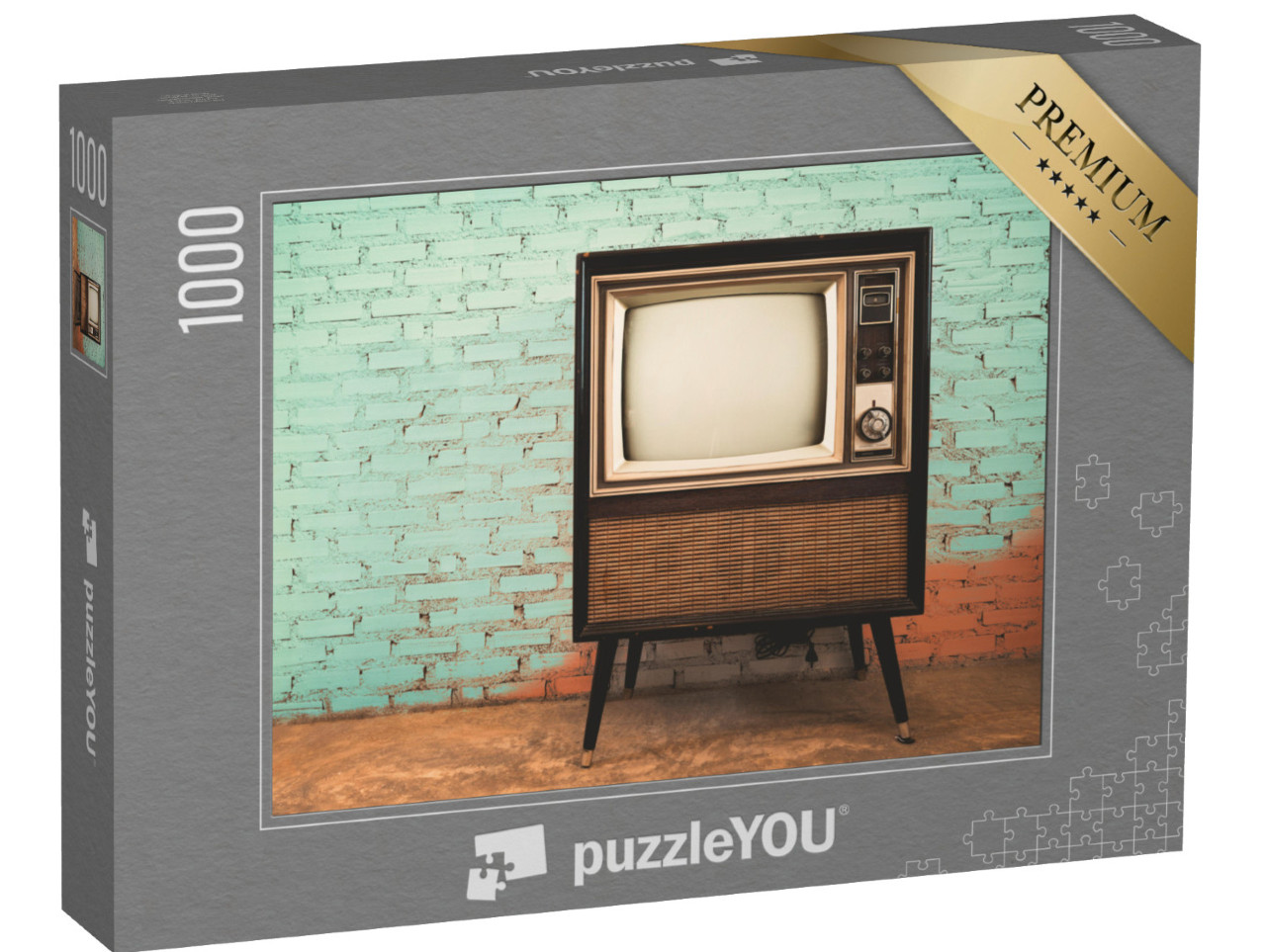 Puzzle 1000 Teile „Retro-Fernseher“