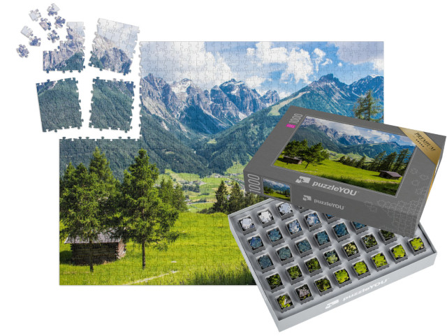 Puzzle „Panoramablick ins Stubaital, Tirol, Österreich“ | SMART SORTED® 1000 Teile