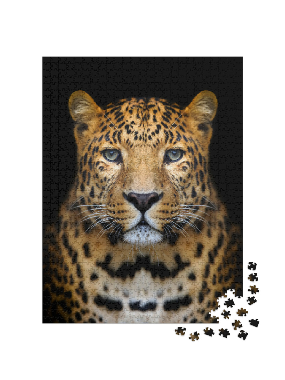 Puzzle 1000 Teile „Nahaufnahme Leopard “