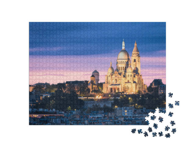 Puzzle 1000 Teile „Basilika Sacre Cœur, Montmartre, Paris“