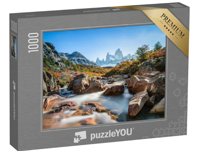 Puzzle 1000 Teile „Herbst am Fitz Roy Moutain, Patagonien, El Chalten, Argentinien“