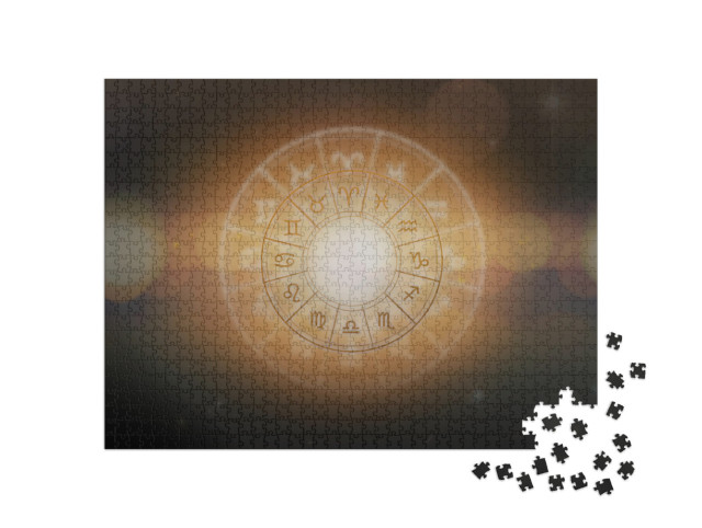 Puzzle 1000 Teile „Horoskop, Astrologie, Sternzeichen“