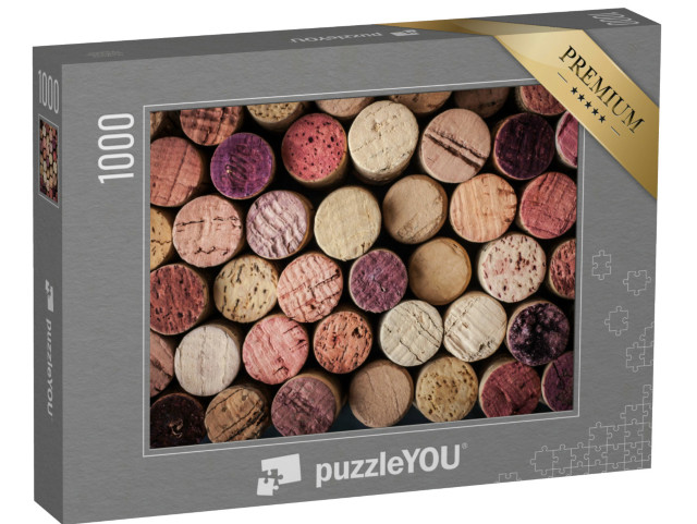 Puzzle 1000 Teile „Weinkorken in verschiedenen Farben “