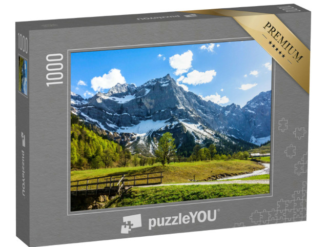 Puzzle 1000 Teile „Engalmtal im Karwendelgebirge, Österreich“