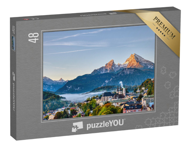 Puzzle 48 Teile „Berchtesgaden und der Watzmann in den bayerischen Alpen“