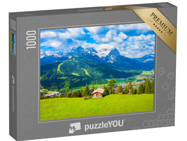 Puzzle 1000 Teile „Zugspitze und Alpspitze“