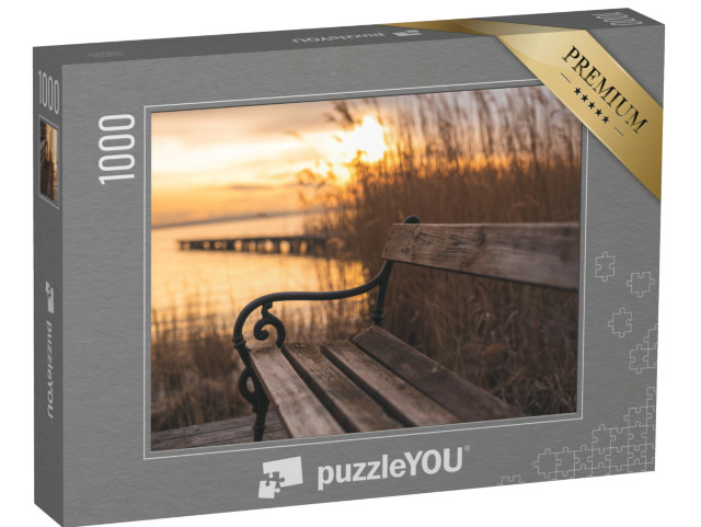 Puzzle 1000 Teile „Herbstlicher Sonnenuntergang am See“