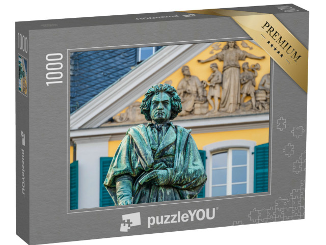 Puzzle 1000 Teile „Beethoven-Denkmal von Ernst Julius Hähnel, Bronzestatue“