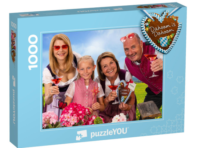 Puzzle 1000 Teile „Dahoam is Dahoam: Die Kirchleitners“