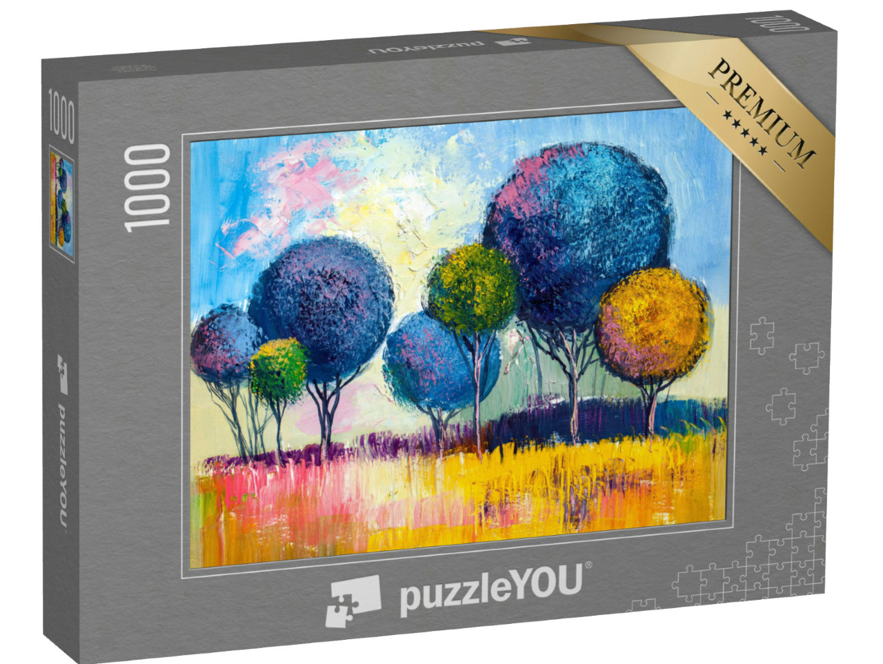 Puzzle 1000 Teile „Ölgemälde: Landschaft“
