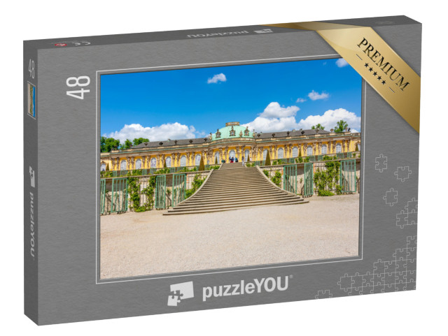 Puzzle 48 Teile „Schloss und Park Sanssouci, Potsdam, Deutschland“