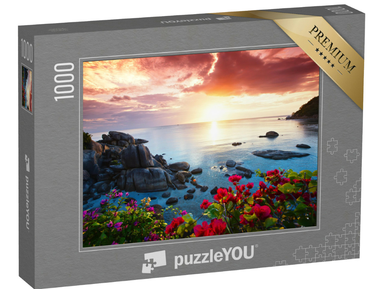 Puzzle 1000 Teile „Morgendämmerung über  Koh Samui, Thailand“