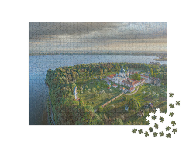 Puzzle 1000 Teile „im Kunst-Stil von Claude Monet - Kloster Pazaislis in Kaunas, Litauen - Puzzle-Kollektion Künstler & Gemälde“