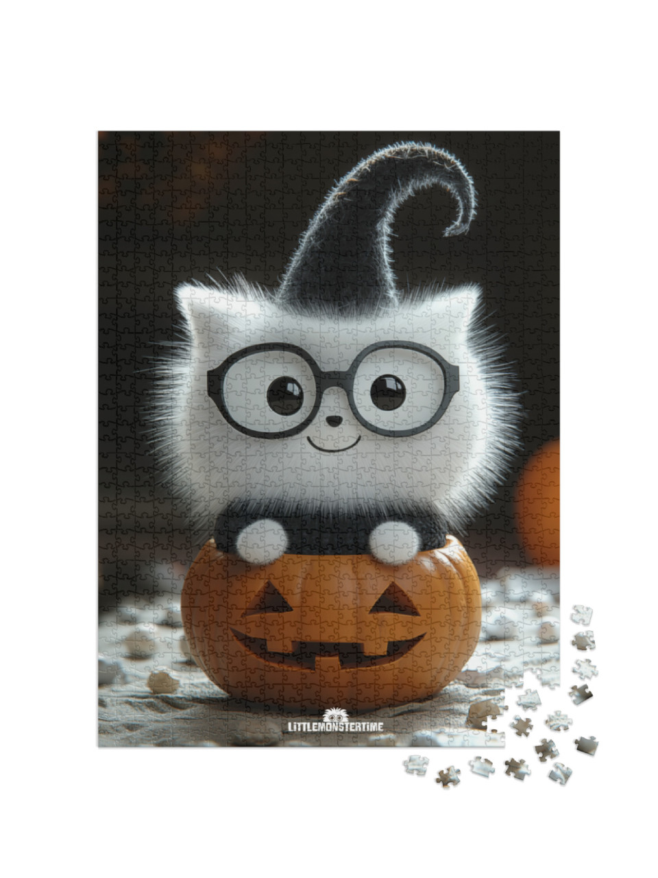 Puzzle 1000 Teile „LITTLEMONSTERTIME: Halloween Puffkins“