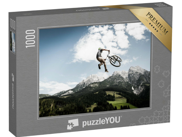 Puzzle 1000 Teile „Stunt beim Downhill-Biking“