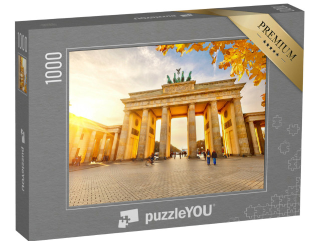 Puzzle 1000 Teile „Brandenburger Tor bei Sonnenuntergang, Berlin“