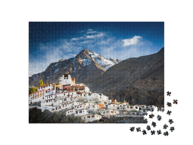 Puzzle 1000 Teile „Kloster von Diskit im Nubra-Tal im indischen Himalaya“