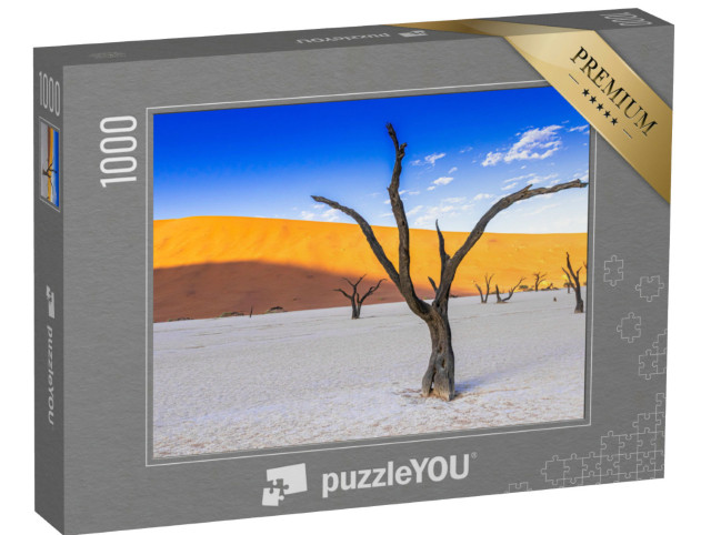 Puzzle 1000 Teile „Beeindruckende Naturlandschaft: Salzpfanne im Deadvlei, Namibia“